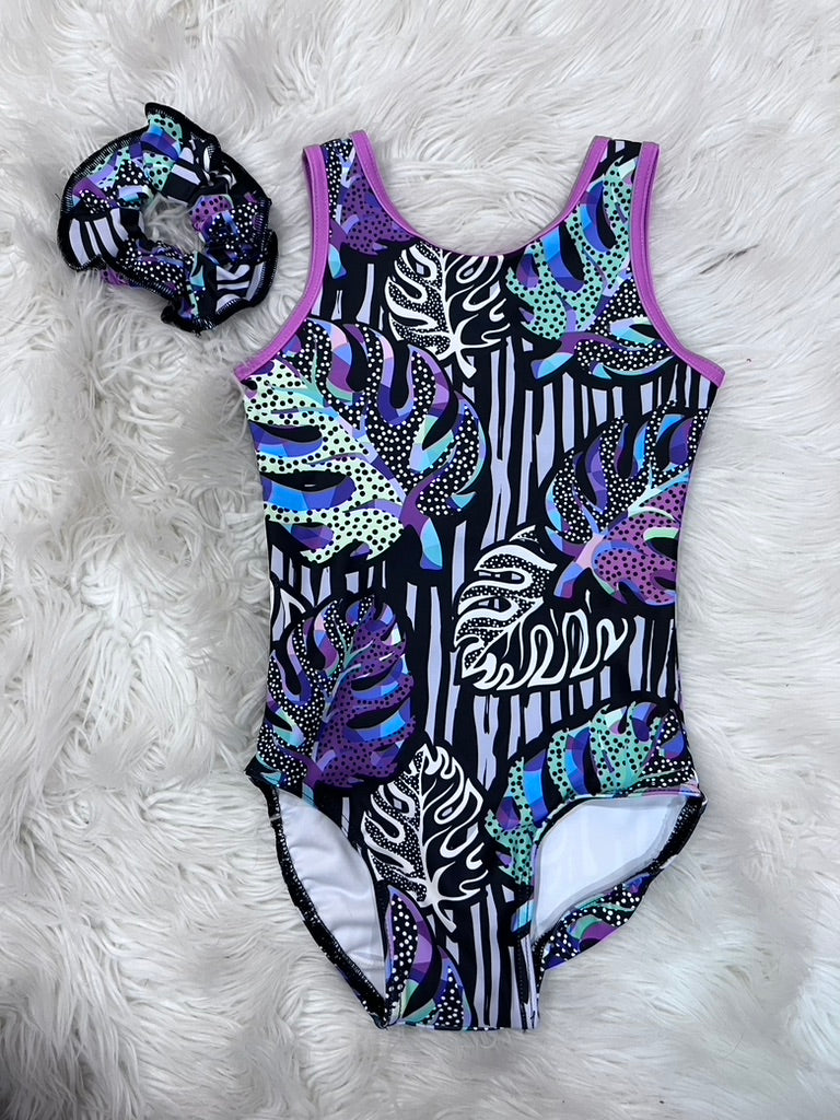Neon Palms Leotard