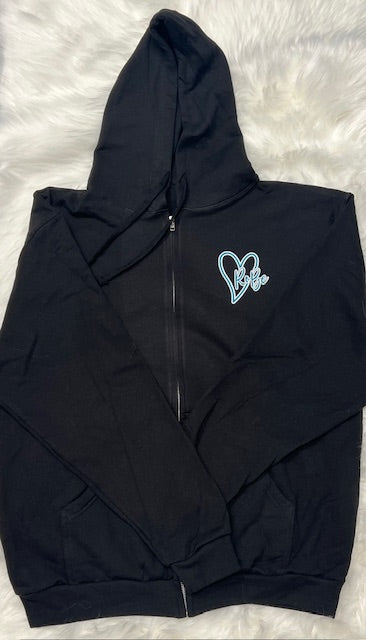 Black Zip Up Hoodie