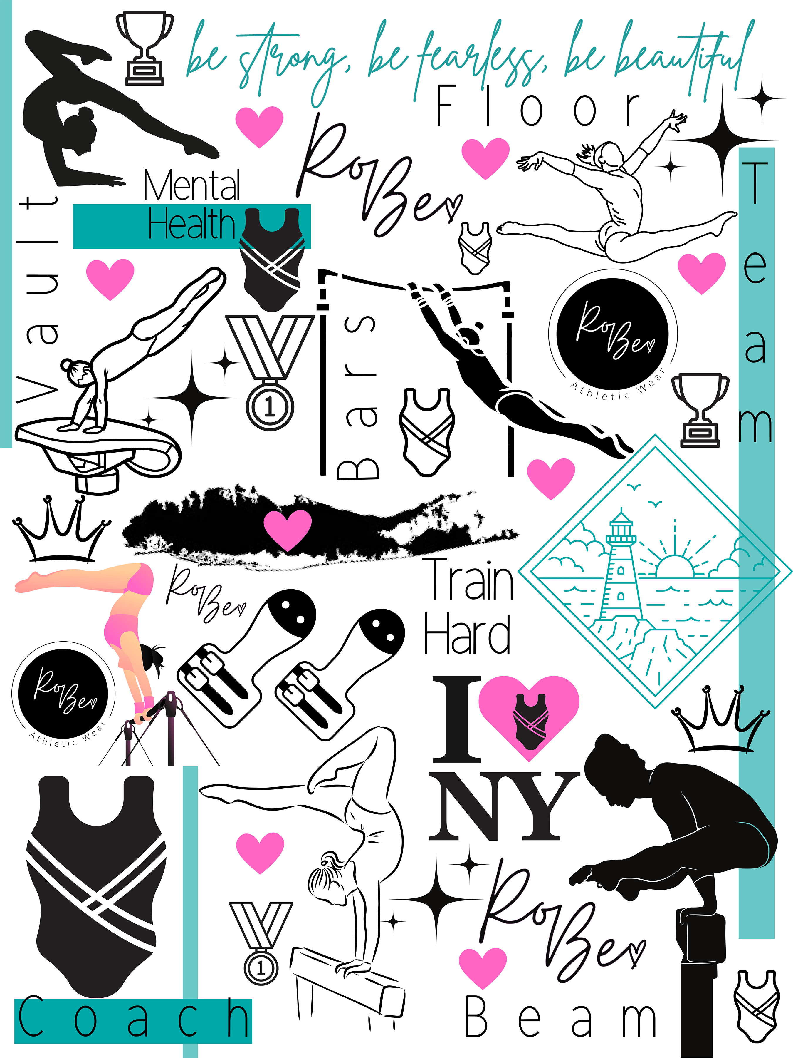 Gymnastics collage