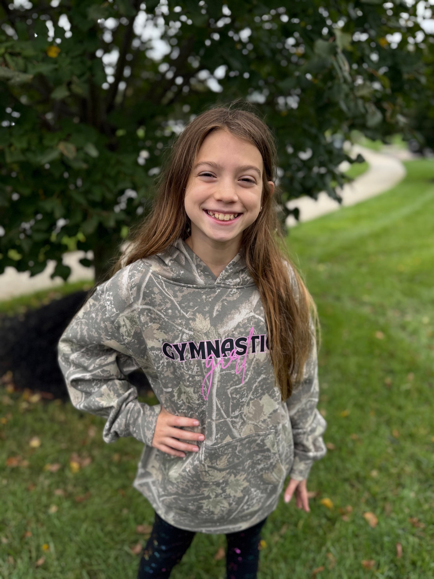 Gymnastics Girl Camo - YOUTH