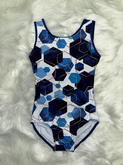 Blue Hex Leotard