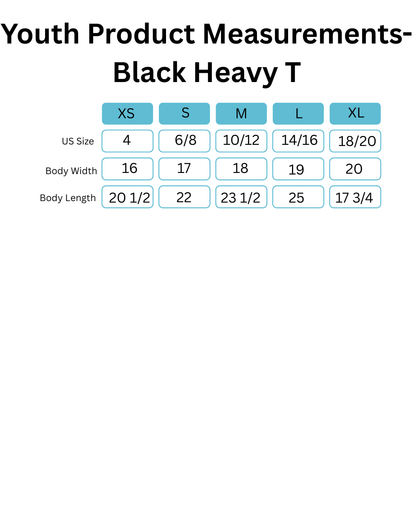 Springfield Black Unisex Heavy Cotton™ T-Shirt - Youth Standard