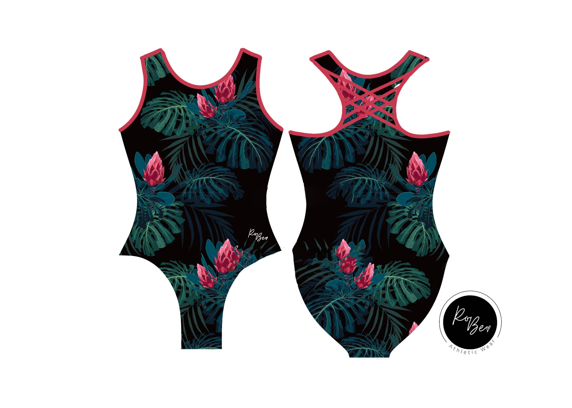 Midnight Tropics Leotard