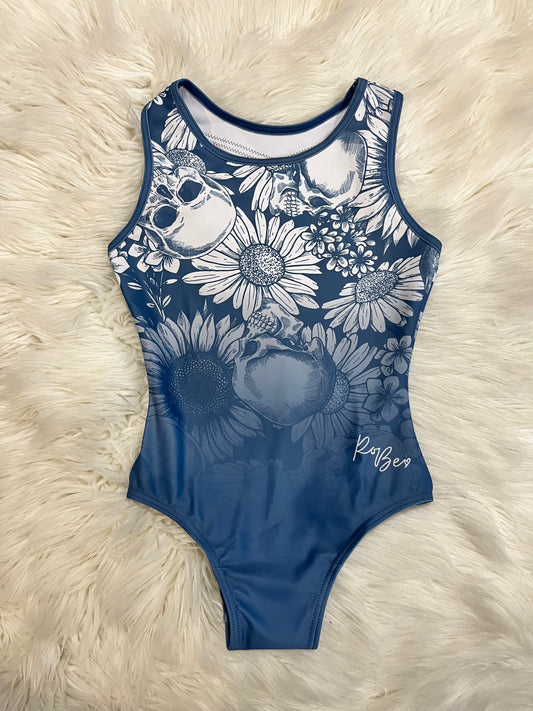 Floral Skulls Leotard